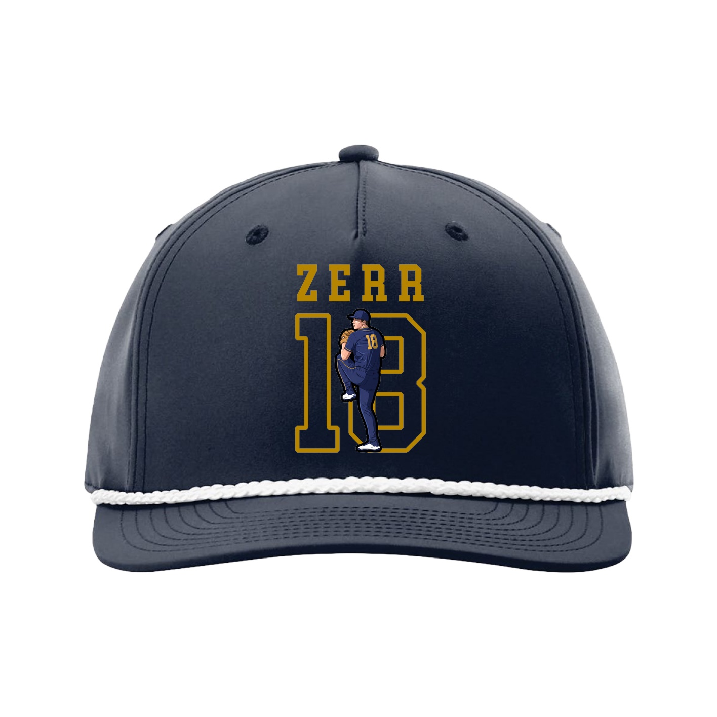 Five-Panel Classic Rope Cap — Shirsey in Navy