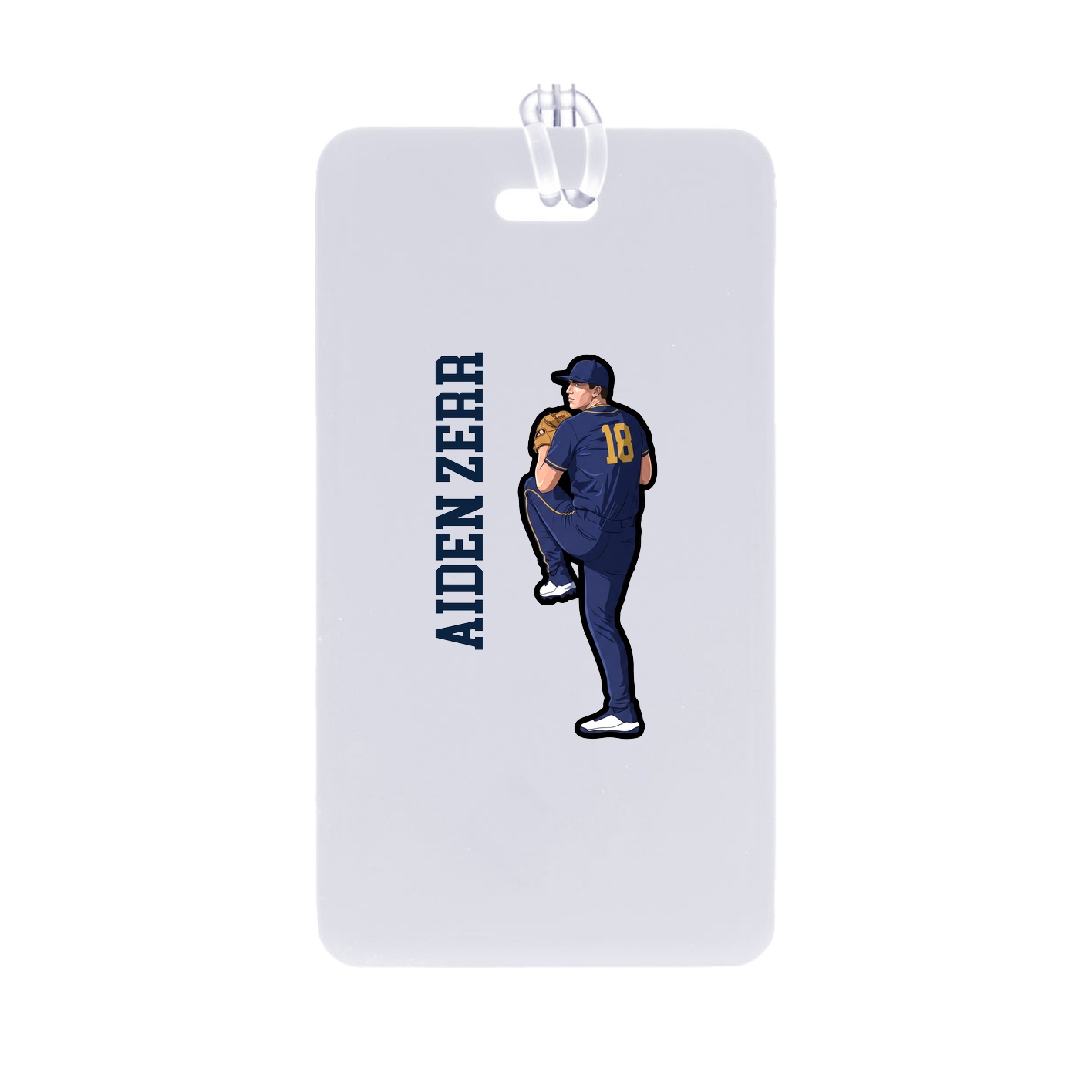 Bag Tag — Name Vertical in Classic