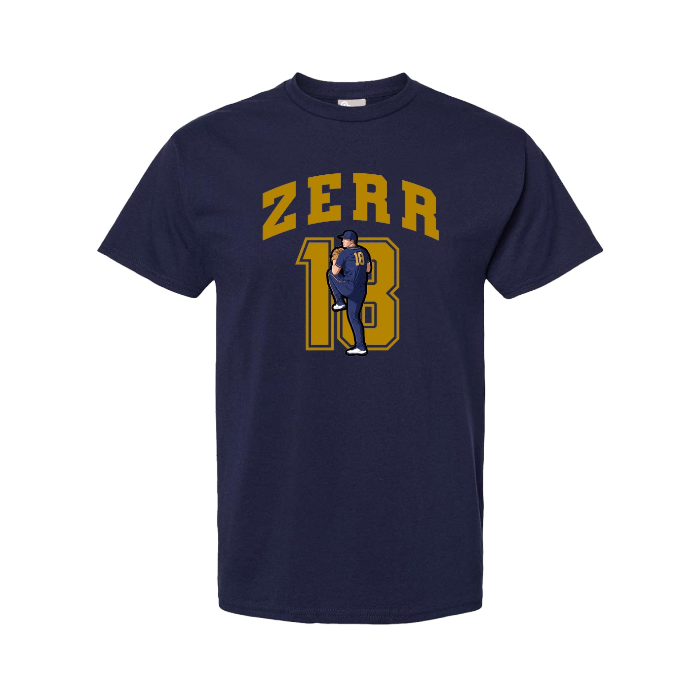 Tee — Number in Navy