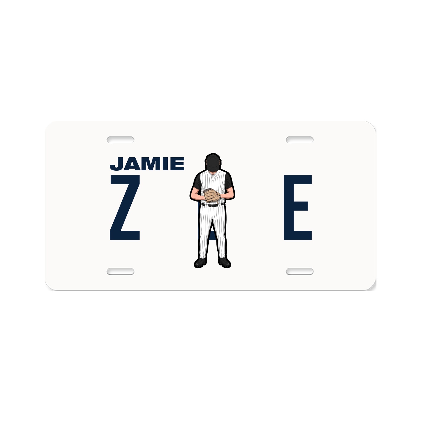 License Plate — Player Name in Classic