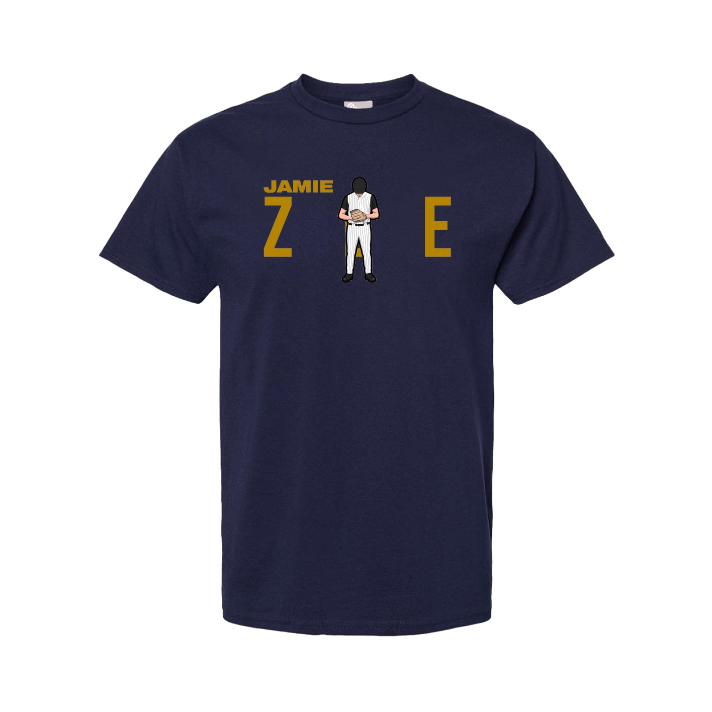 Youth Tee — Player Name in Navy