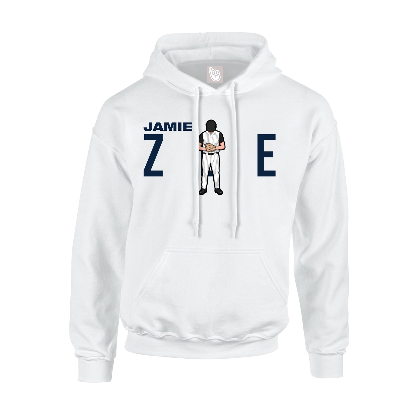 Hoodie — Player Name in White