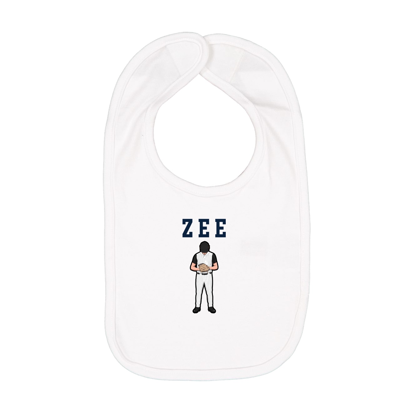 Infant Bib — Shirsey in White