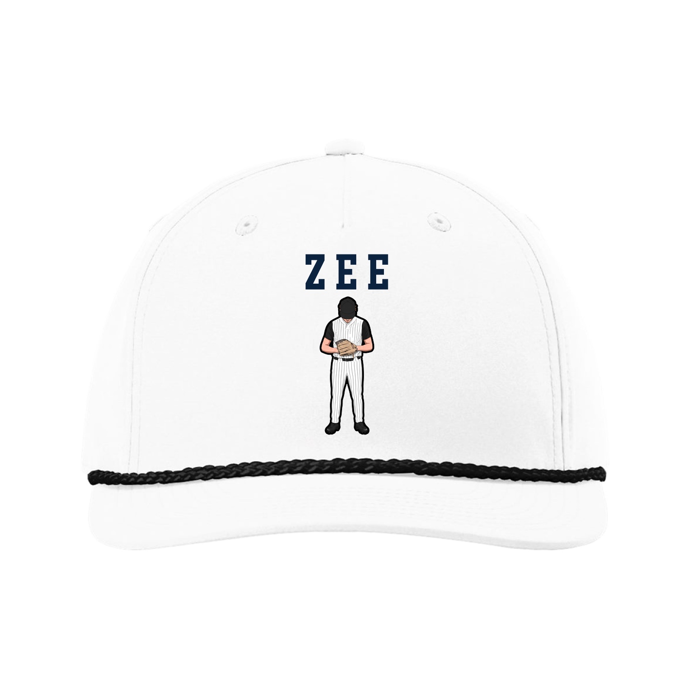 Five-Panel Classic Rope Cap — Shirsey in White