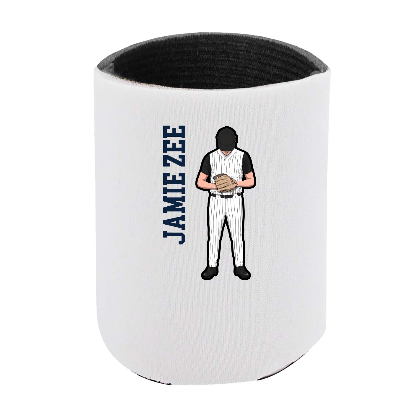 Can Holder — Name Vertical in White