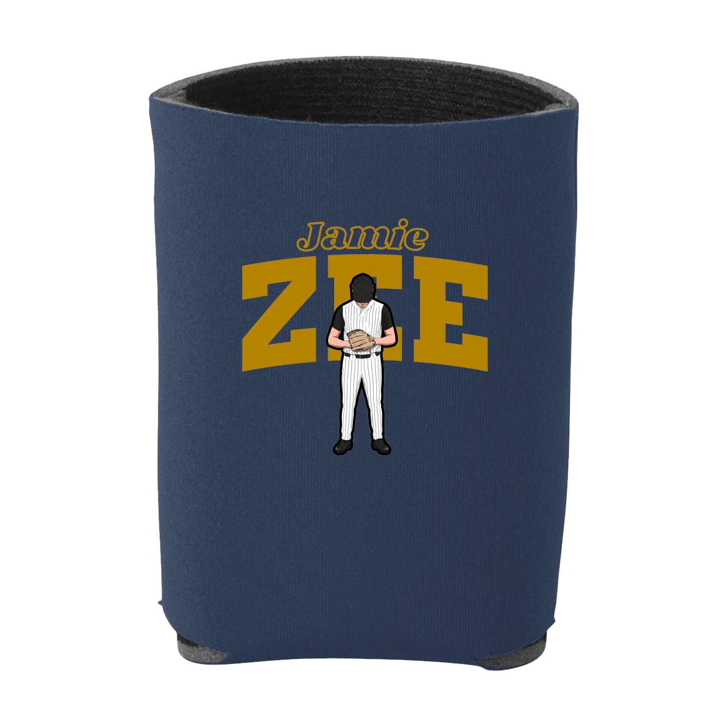 Can Holder — Name Arch in Navy