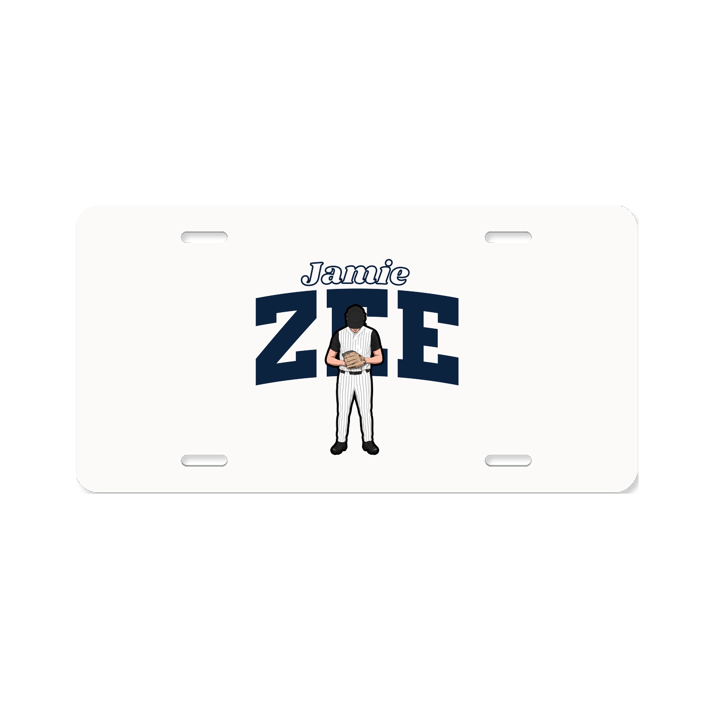 License Plate — Name Arch in Classic