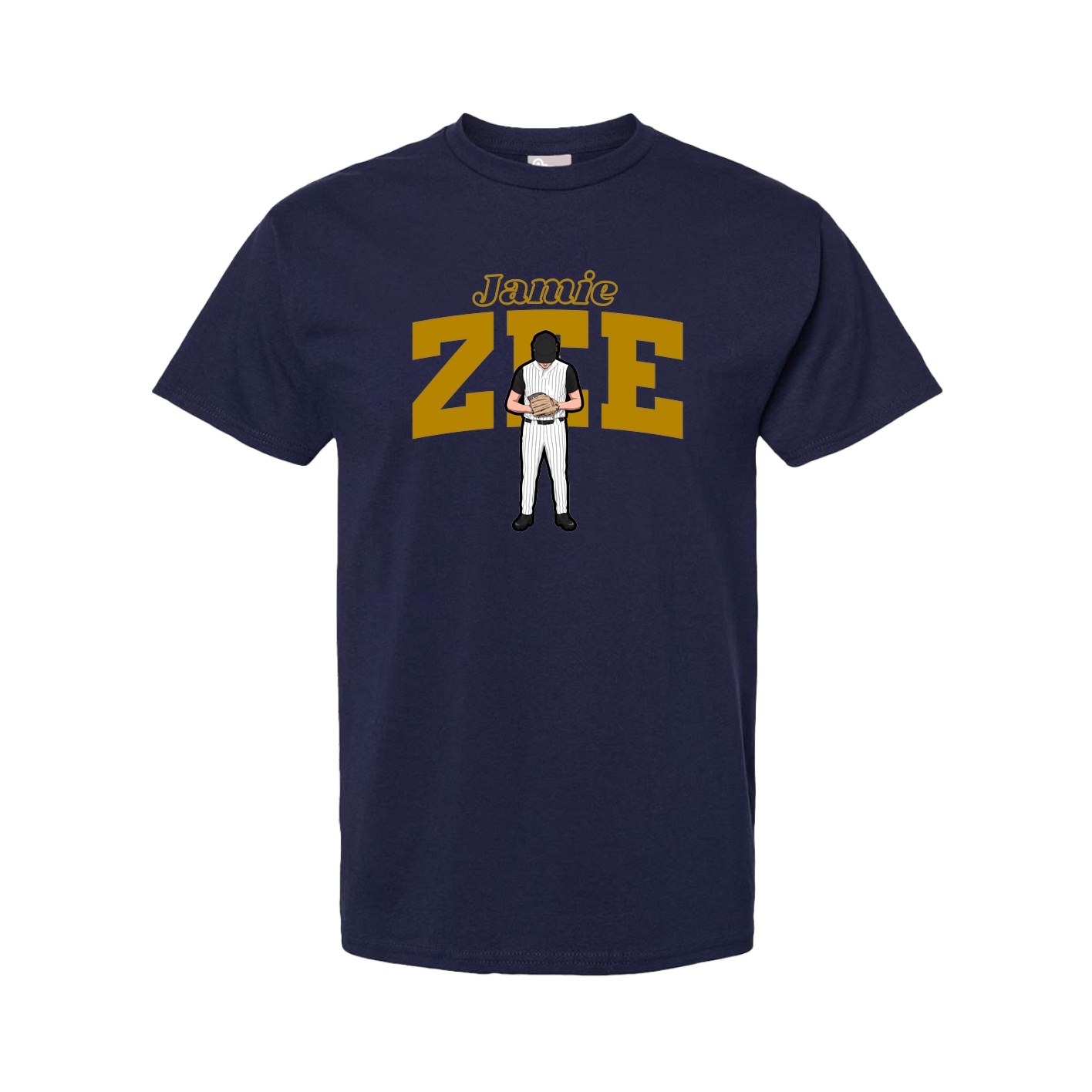 Youth Tee — Name Arch in Navy