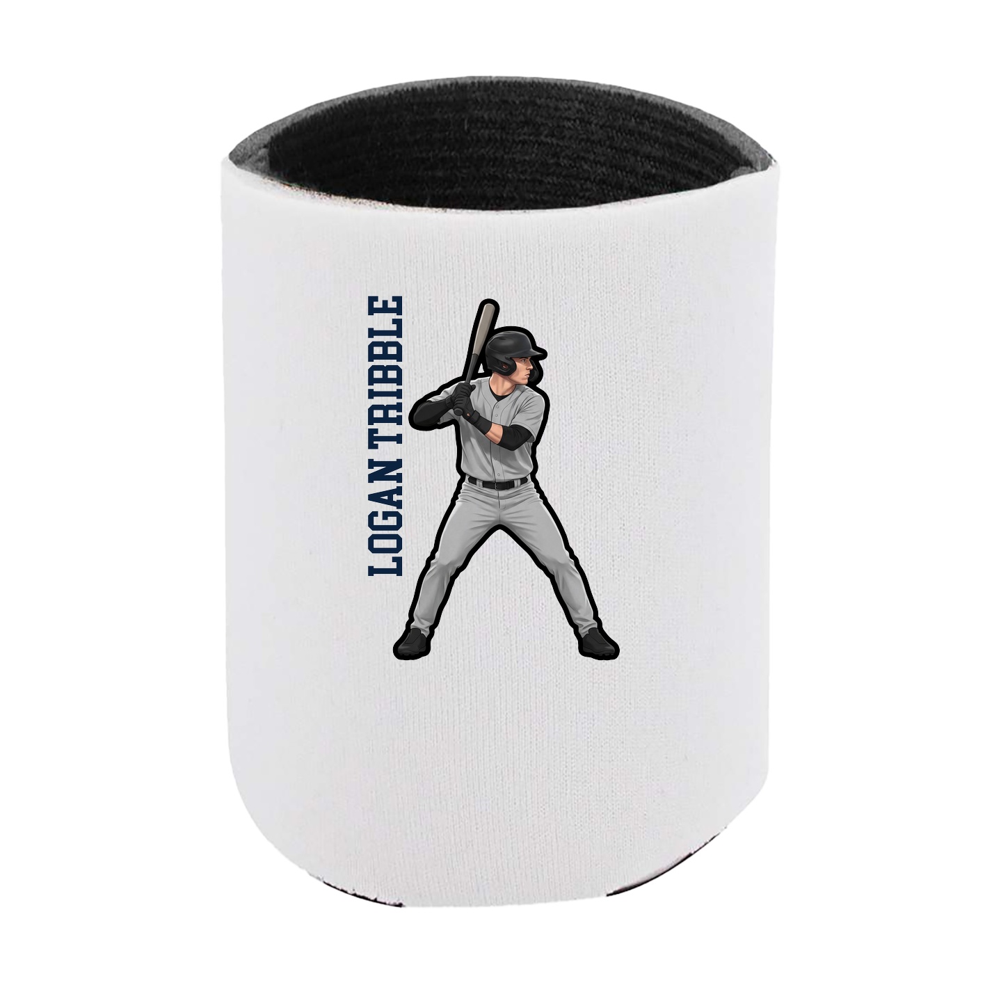 Can Holder — Name Vertical in White