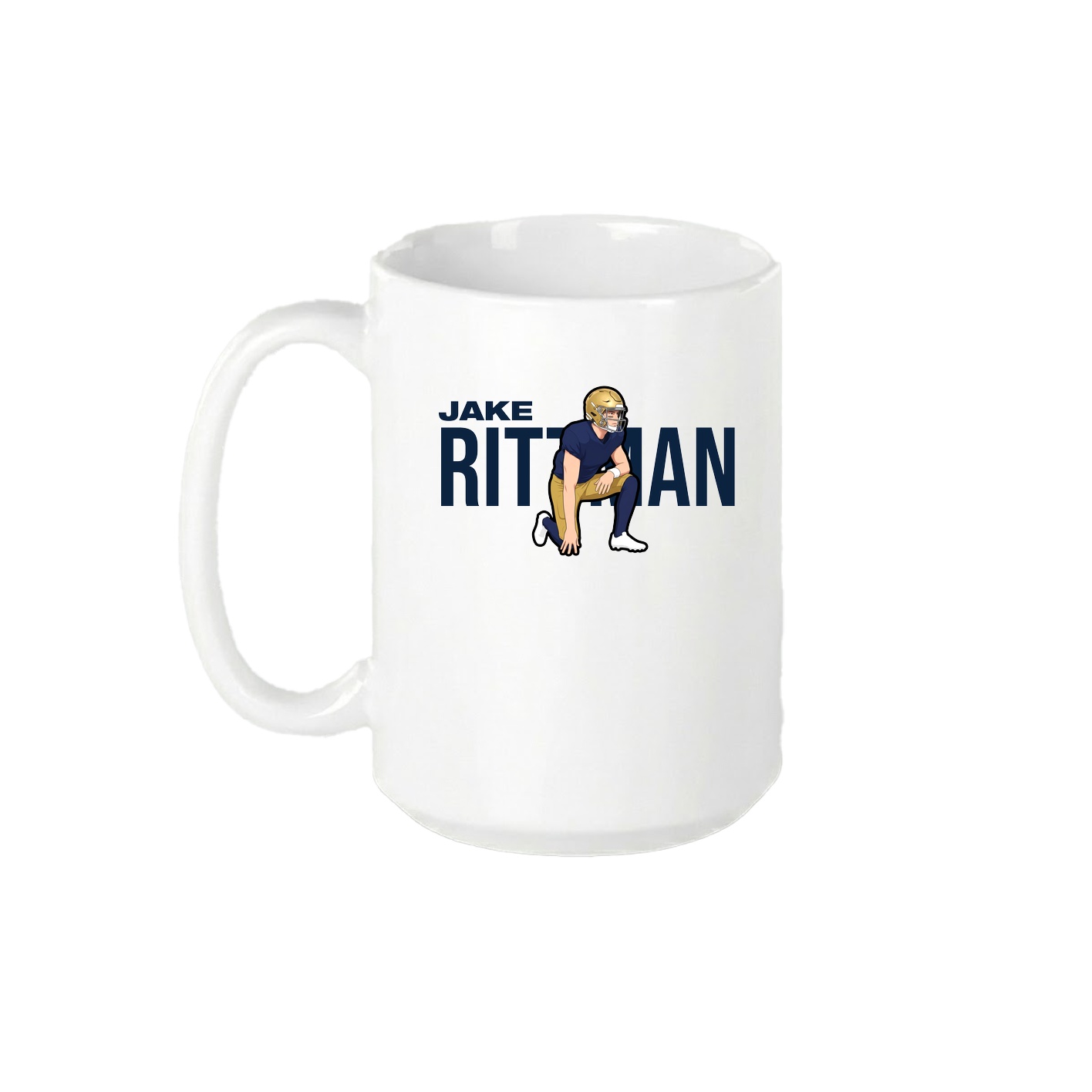 15oz Coffee Mug — Player Name in White