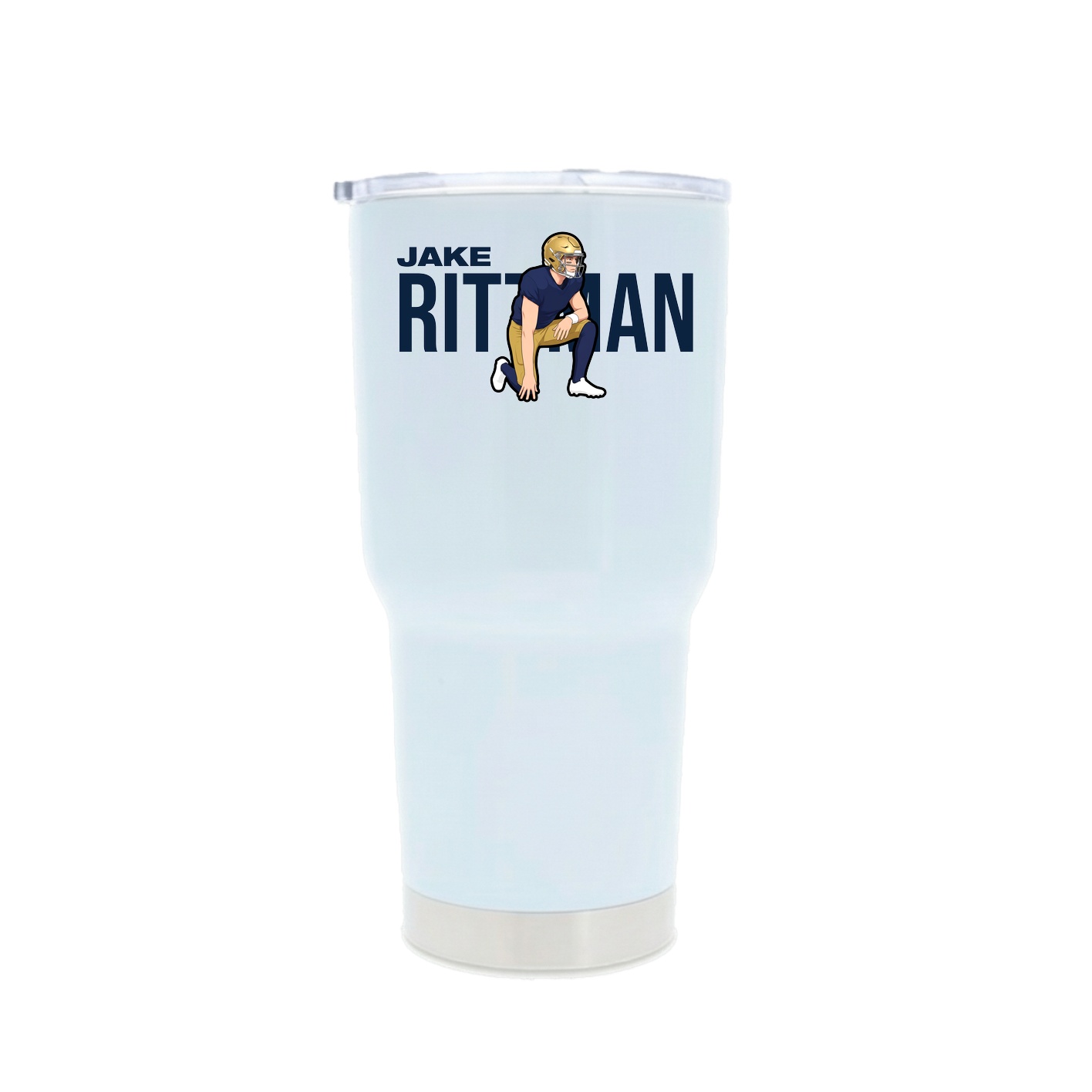 30oz Stainless Steel Tumbler — Player Name in White