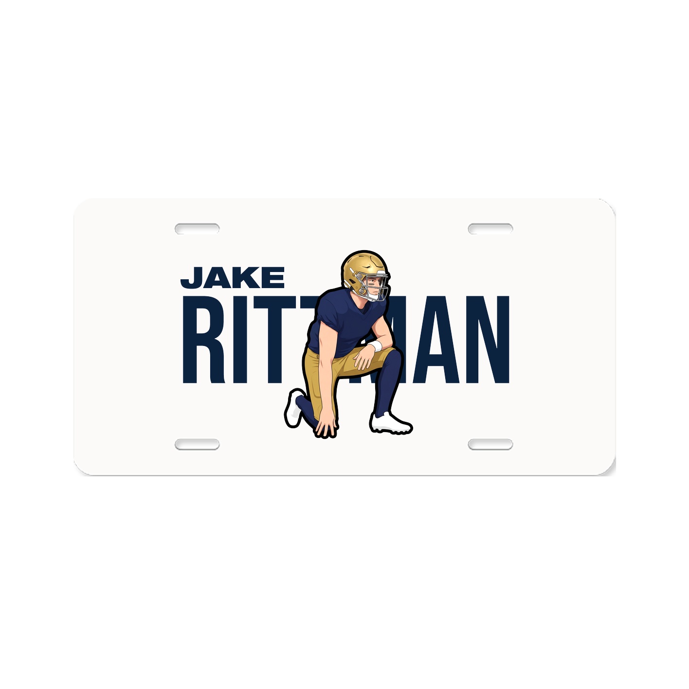 License Plate — Player Name in Classic