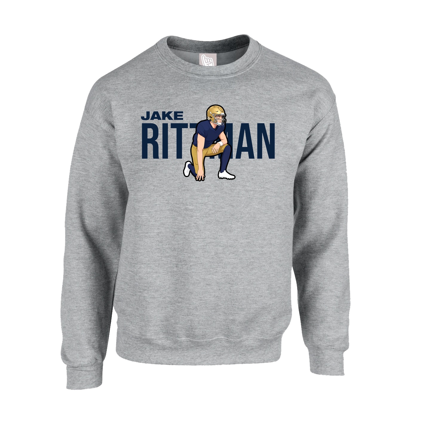 Fleece Crew — Player Name in Grey