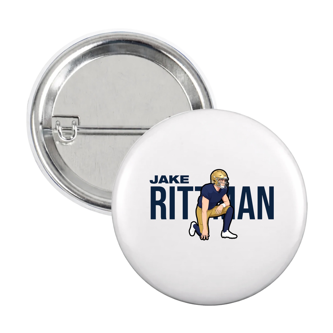 Game Day Button — Player Name in White