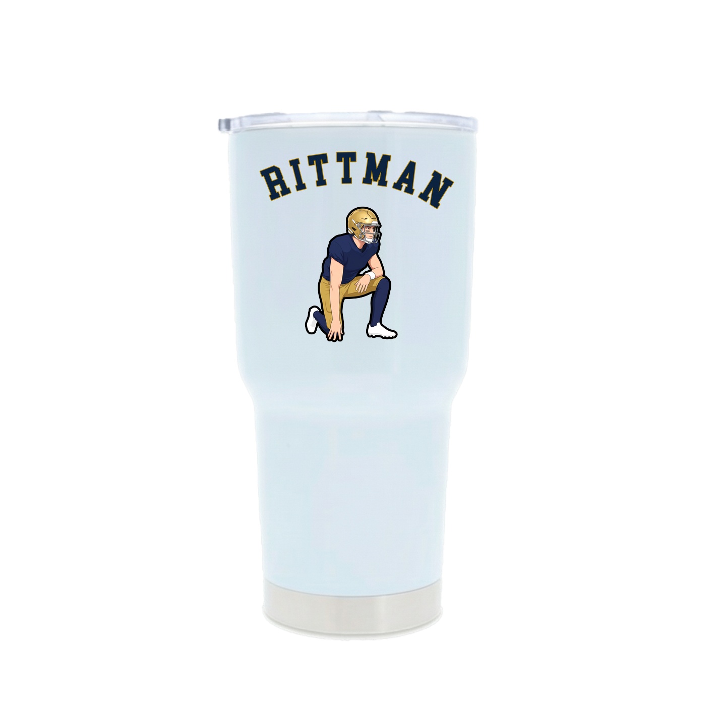 30oz Stainless Steel Tumbler — Shirsey Arch in White