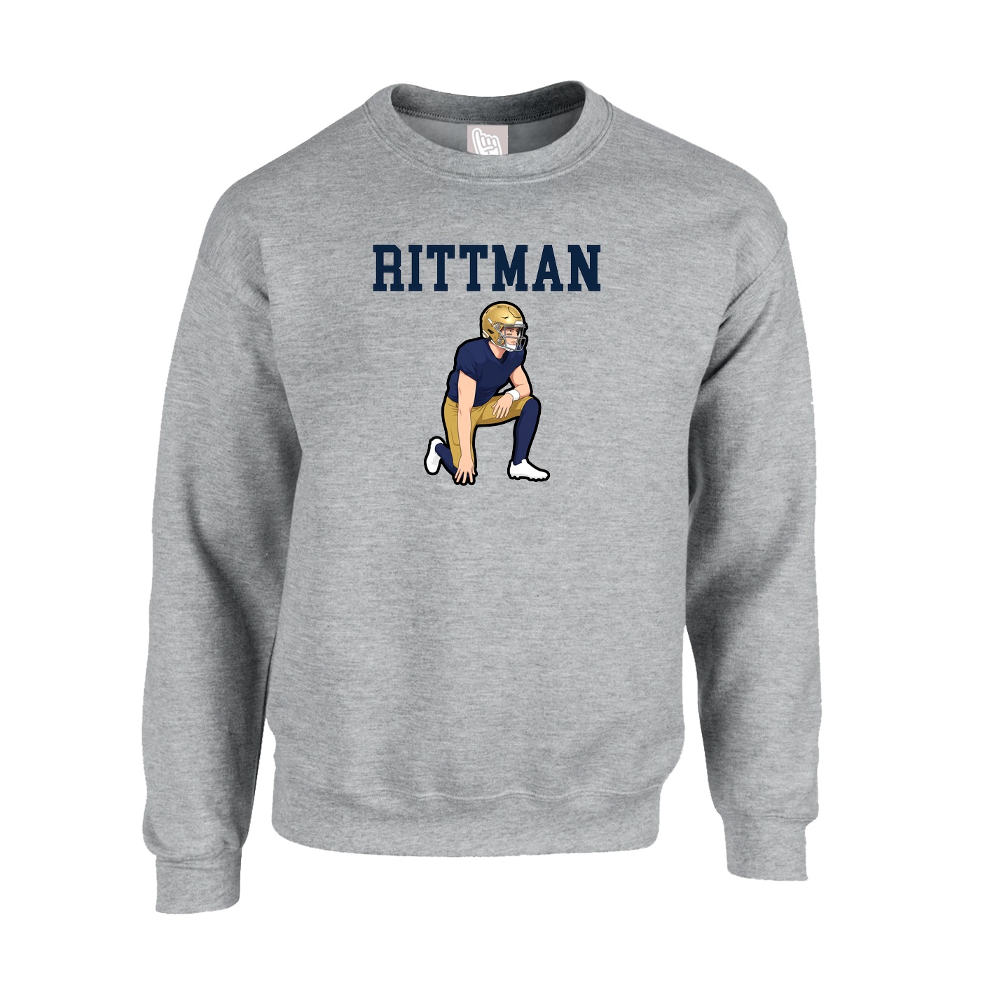 Fleece Crew — Shirsey in Grey