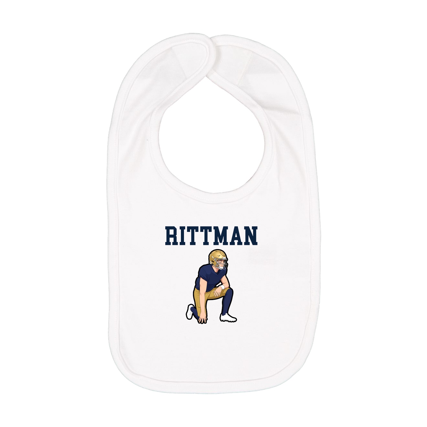 Infant Bib — Shirsey in White