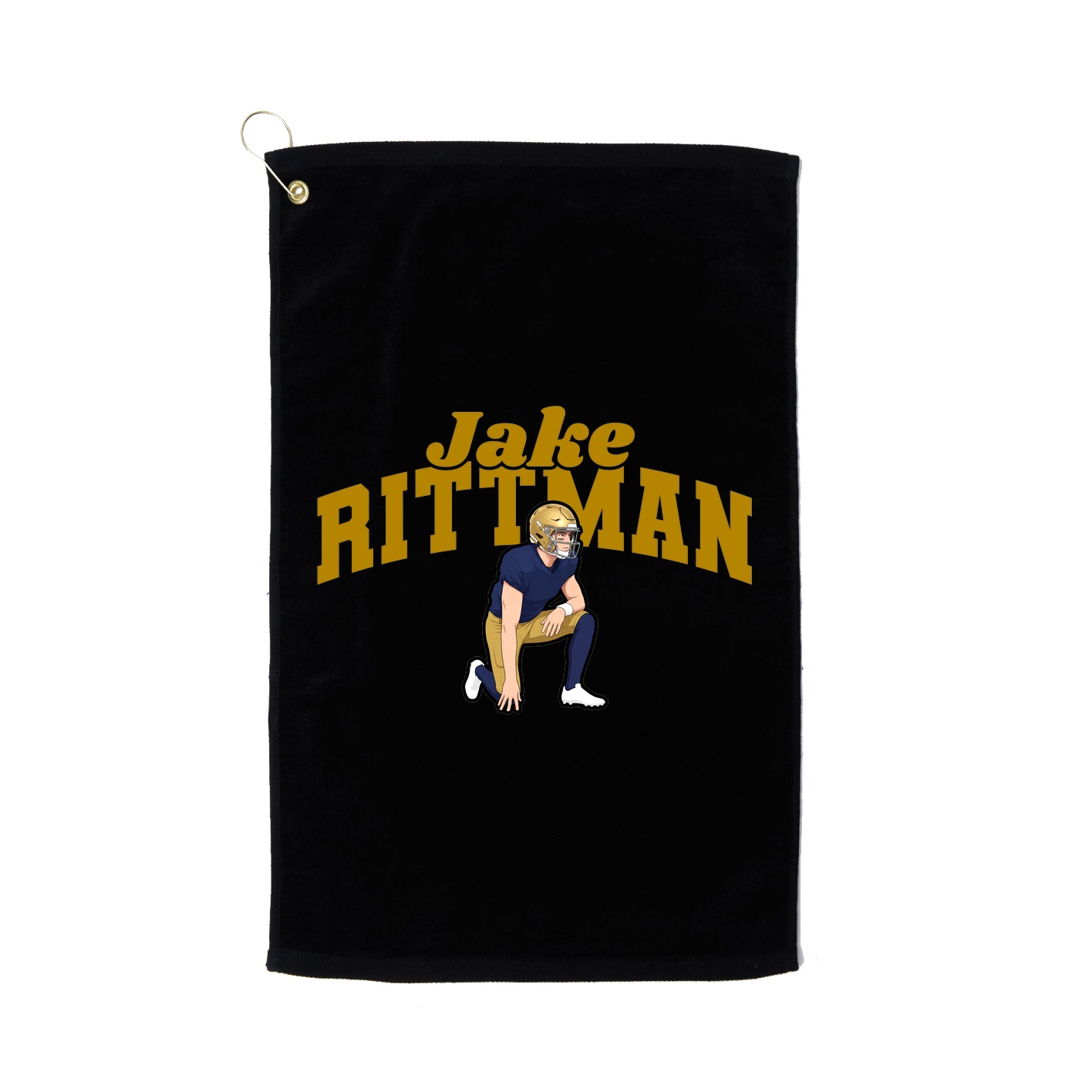Golf Towel — Signature Arch in Black