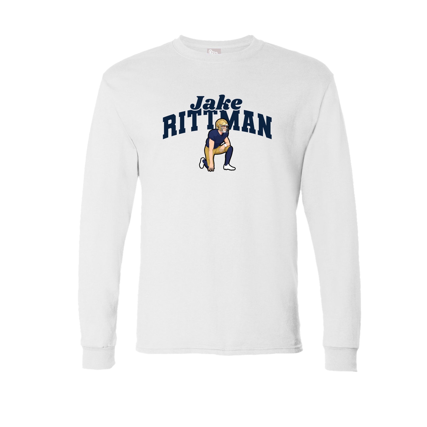 Long Sleeve Tee — Signature Arch in White