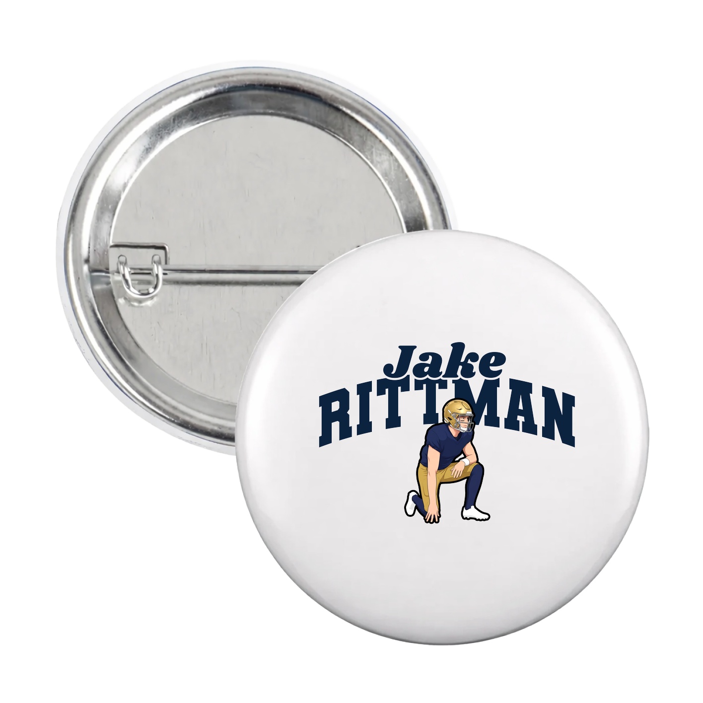 Game Day Button — Signature Arch in White