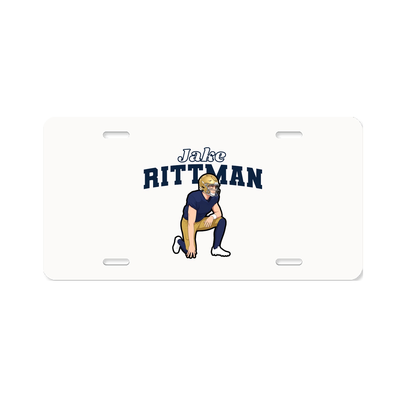 License Plate — Name Arch in Classic