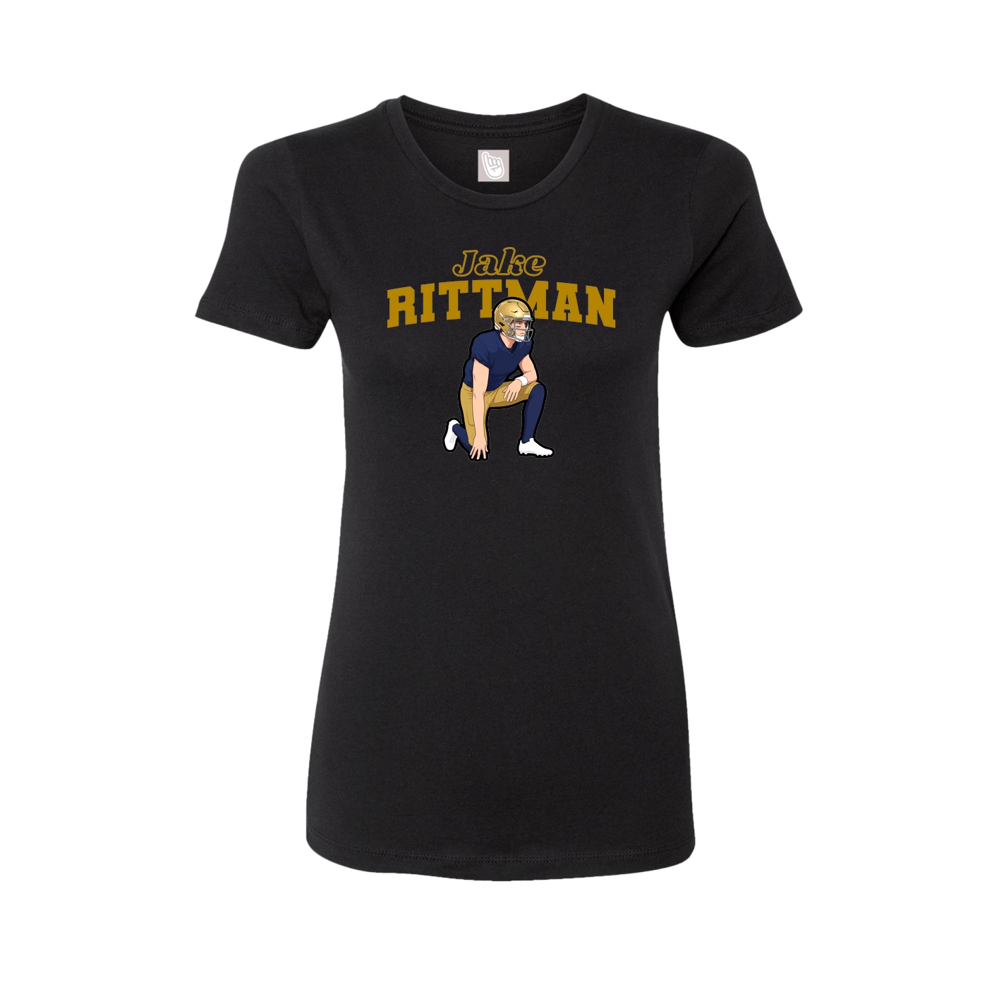 Womens Tee — Name Arch in Black