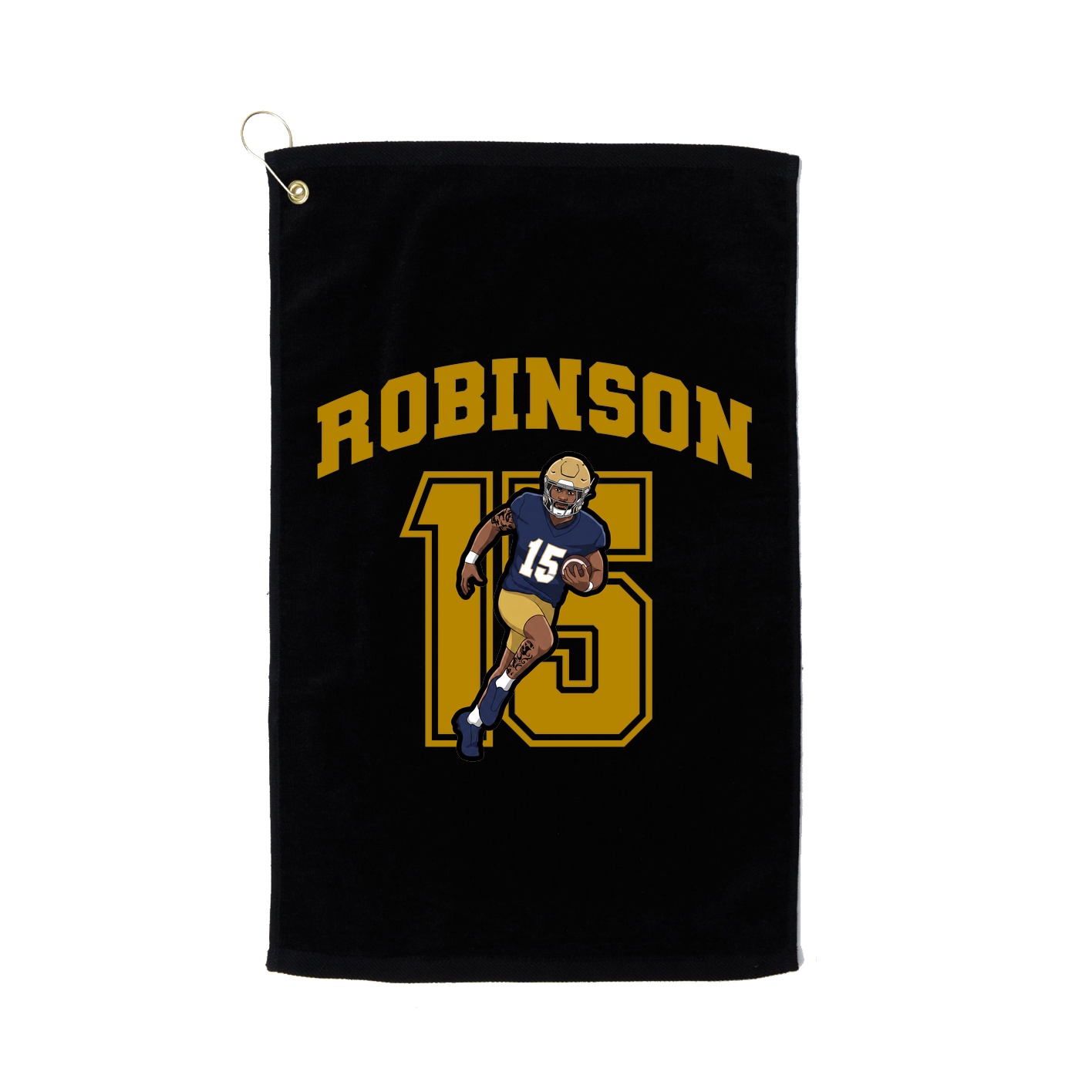 Golf Towel — Number in Black