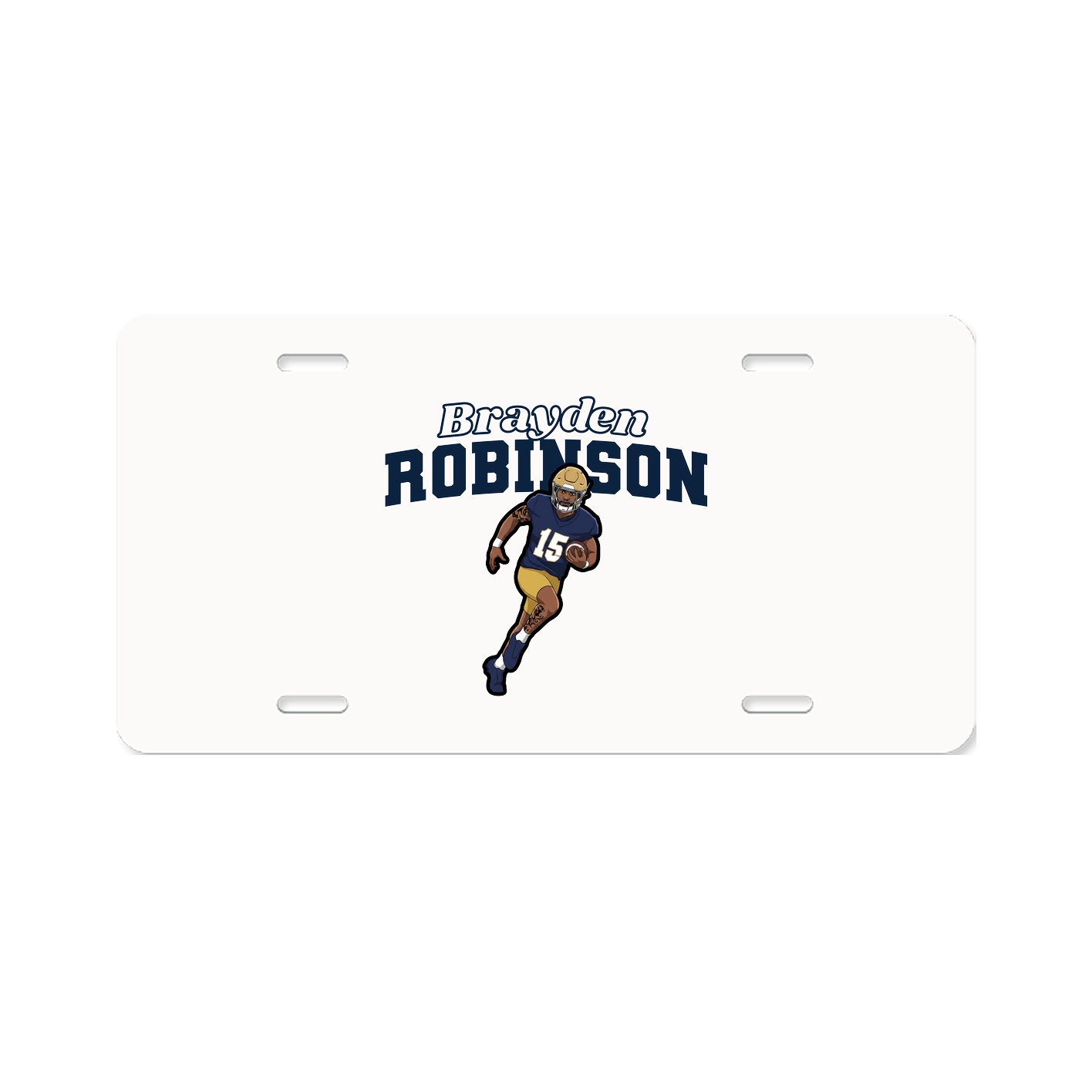 License Plate — Name Arch in Classic