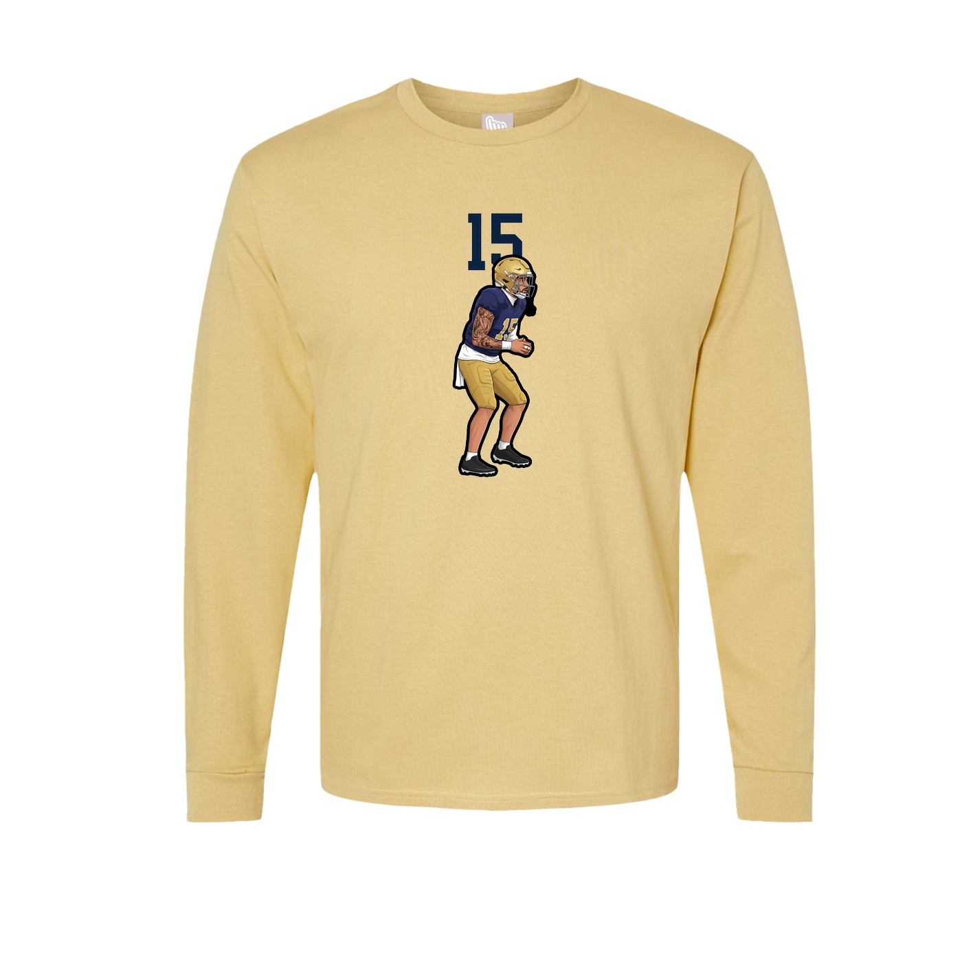 Long Sleeve Tee — Number Top in Vegas Gold