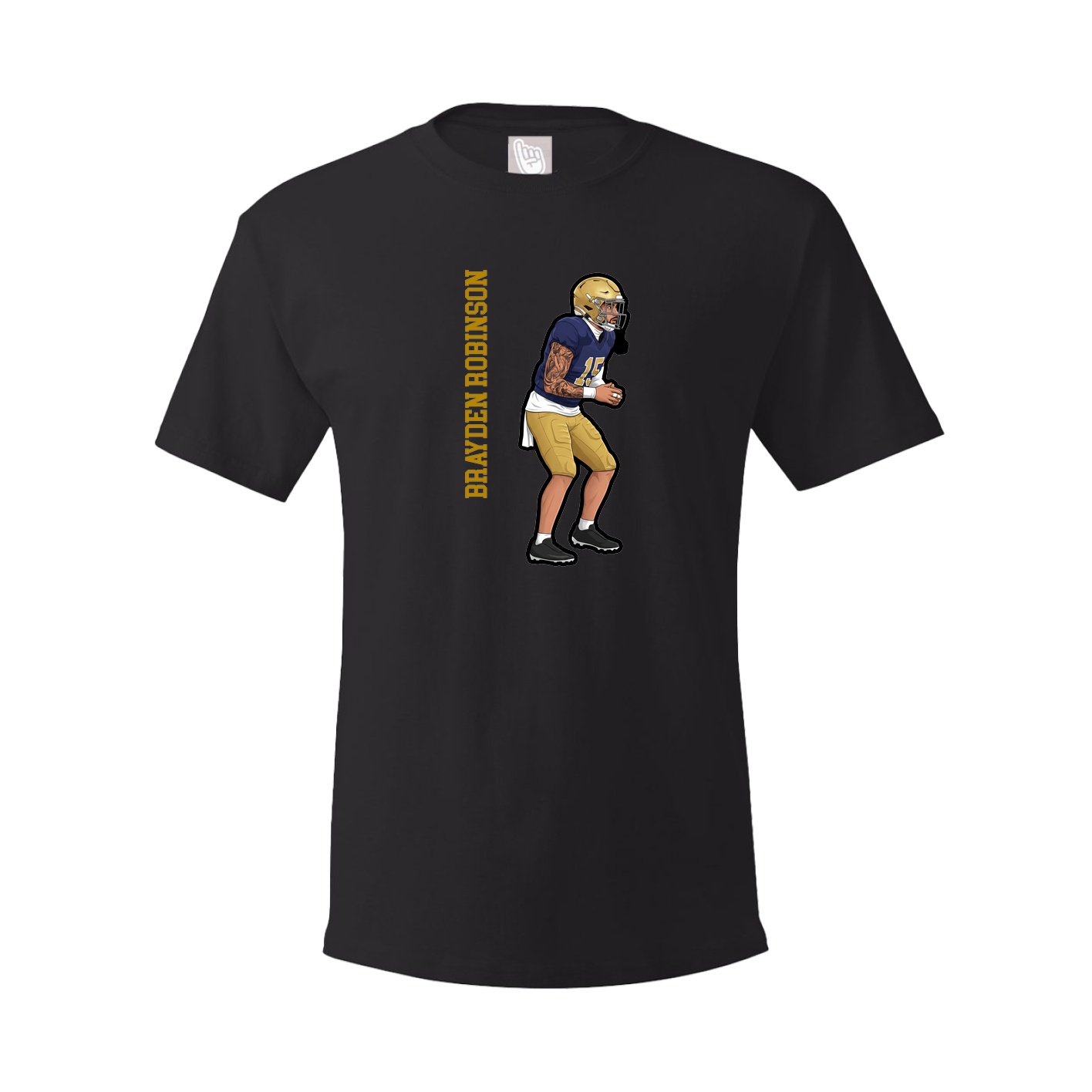 Tee — Name Vertical in Black