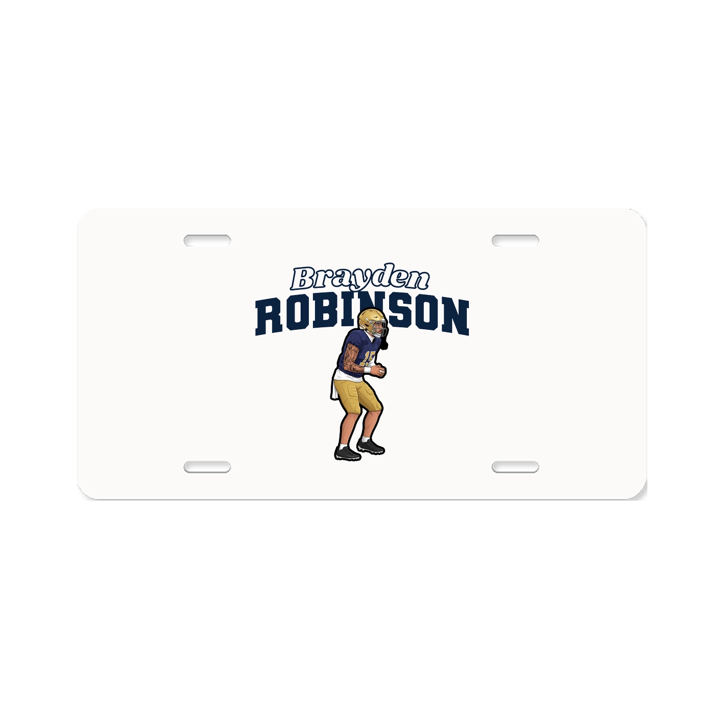 License Plate — Name Arch in Classic