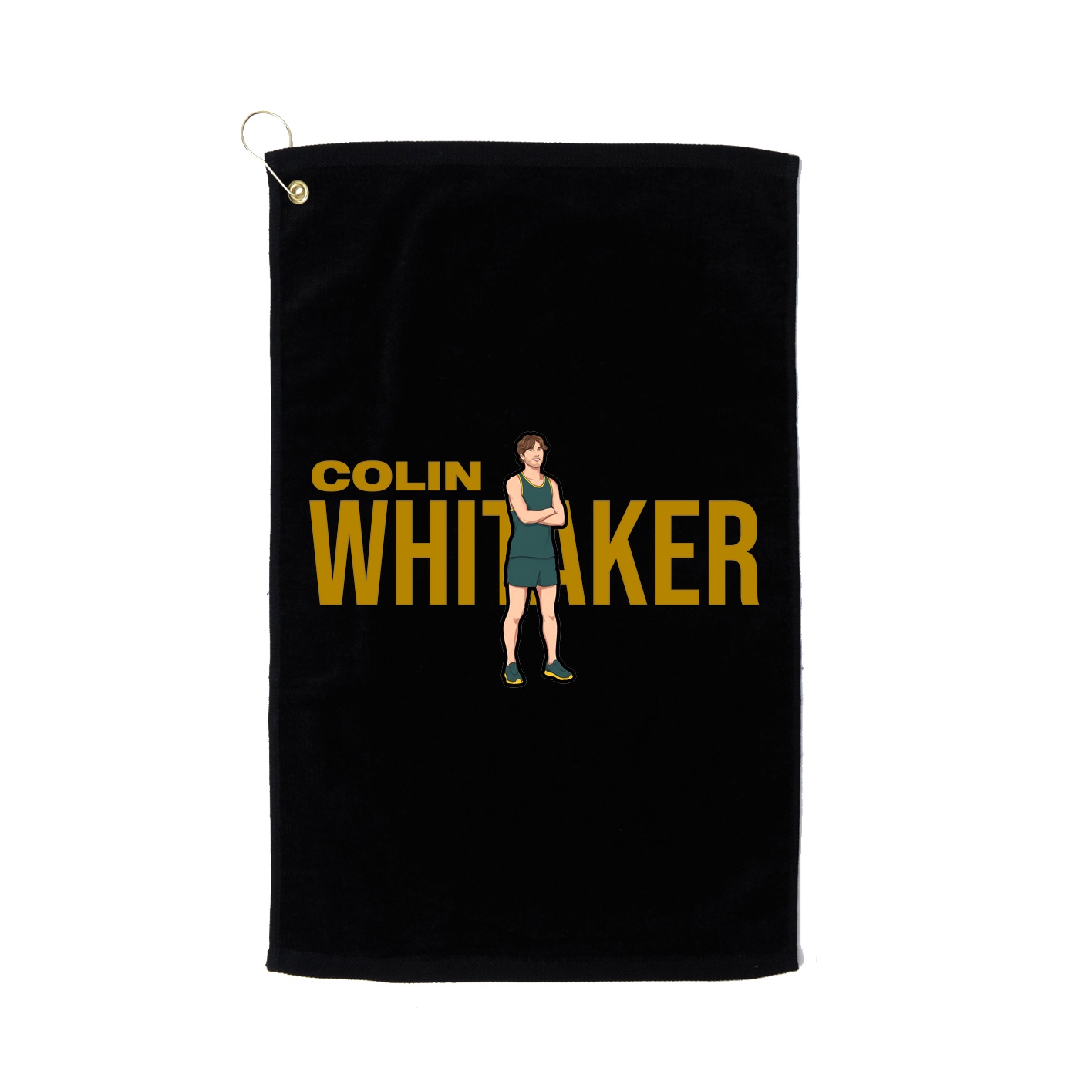 Golf Towel — Player Name in Black