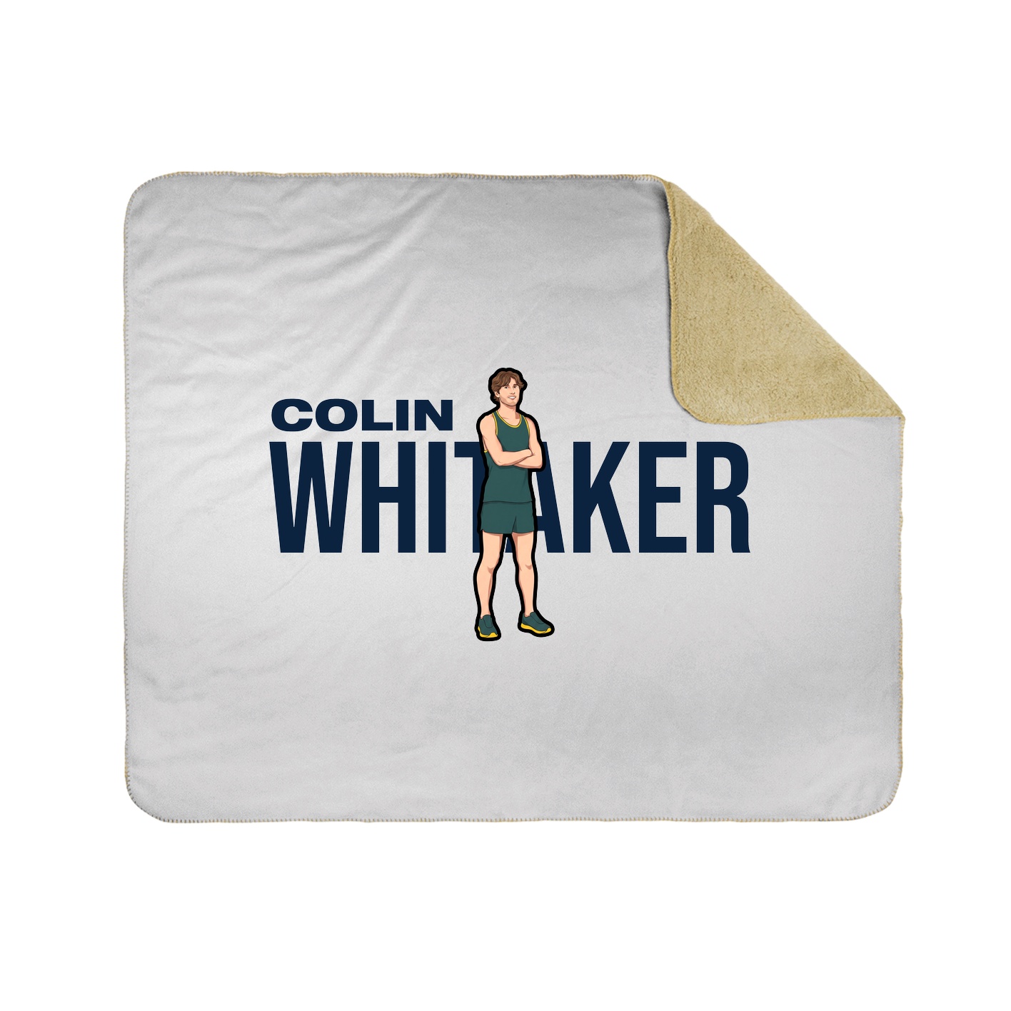Throw Blanket — Player Name in White