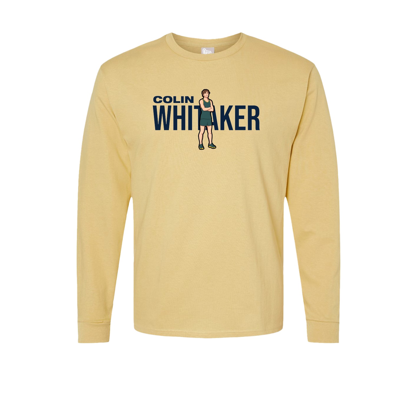 Long Sleeve Tee — Player Name in Vegas Gold