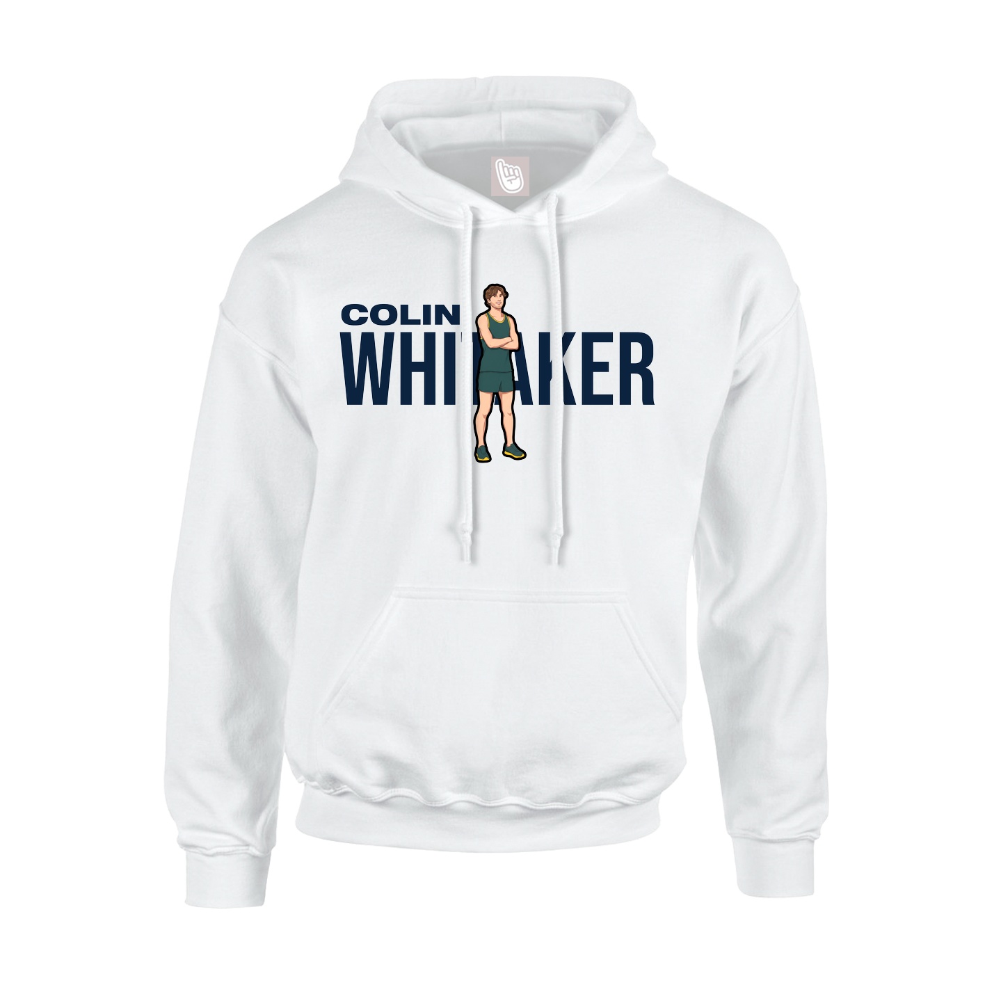 Youth Hoodie — Player Name in White
