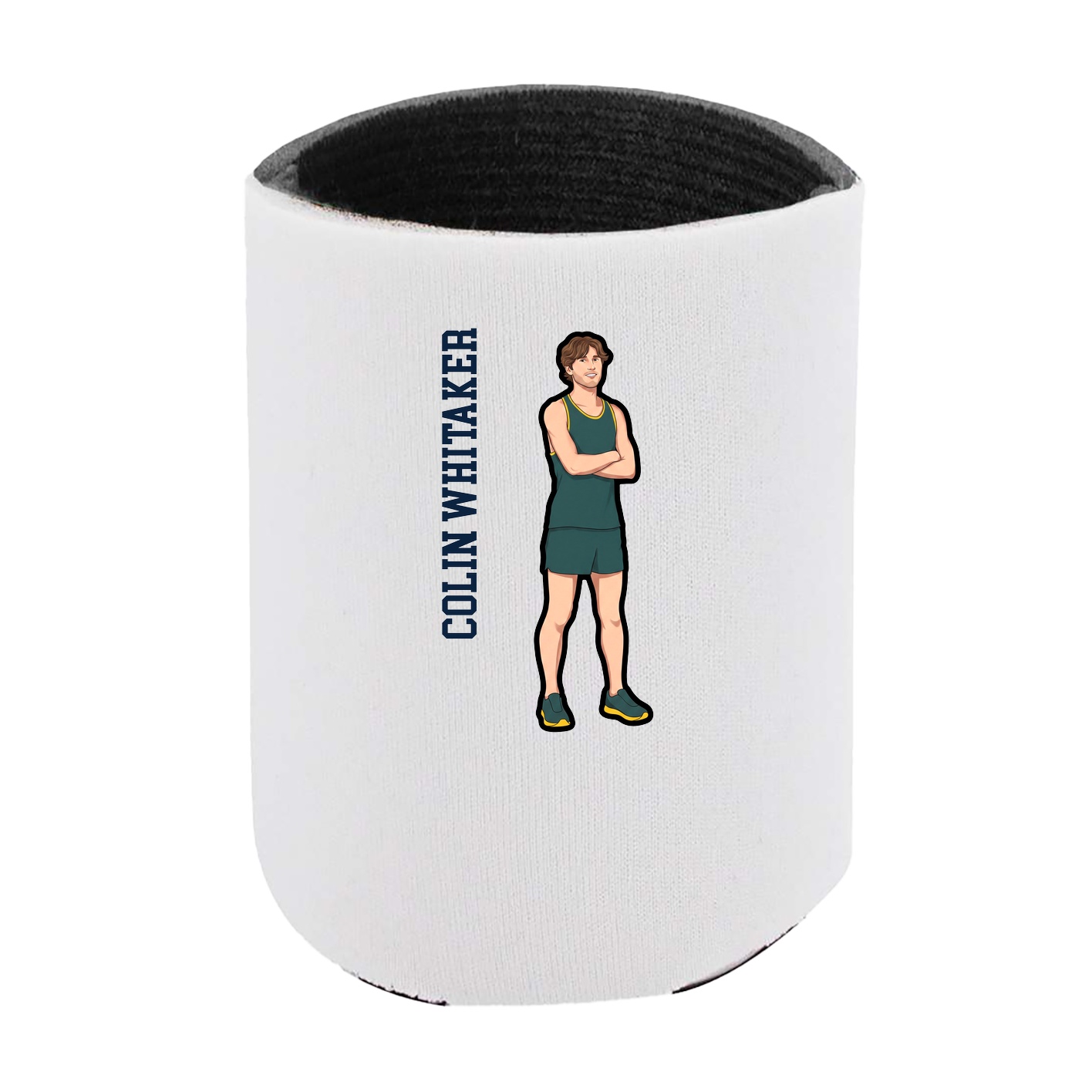 Can Holder — Name Vertical in White