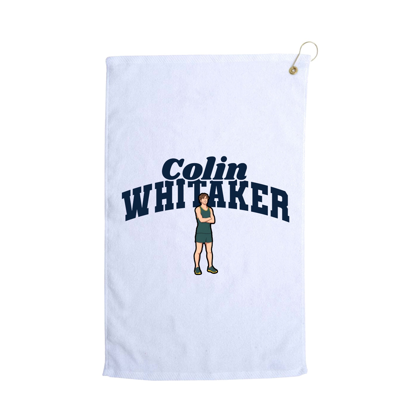 Golf Towel — Signature Arch in White