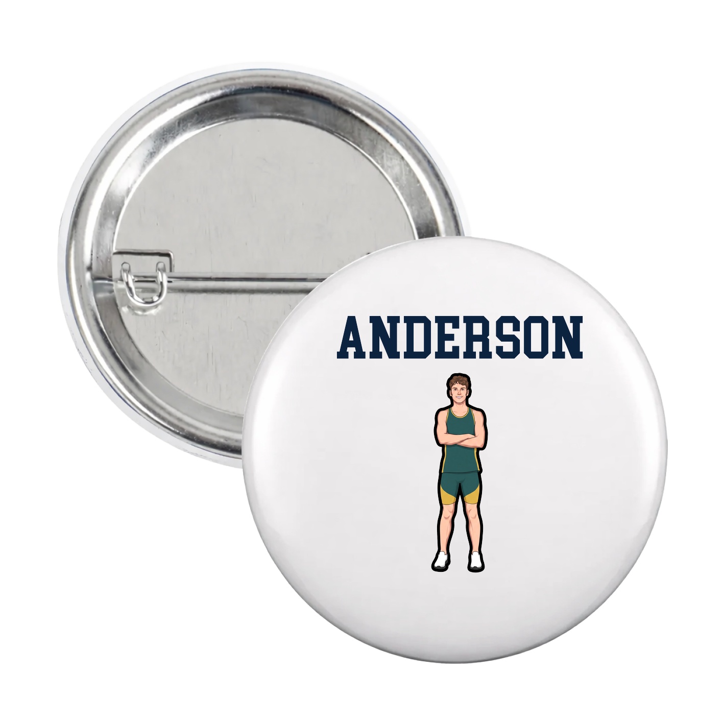 Game Day Button — Shirsey in White