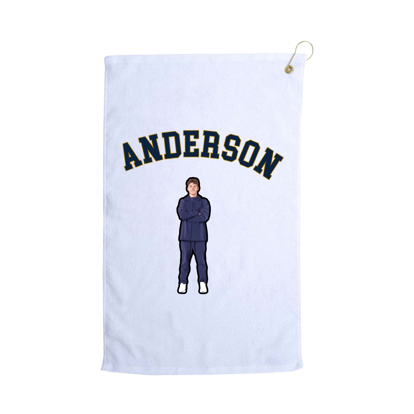 Golf Towel — Shirsey Arch in White