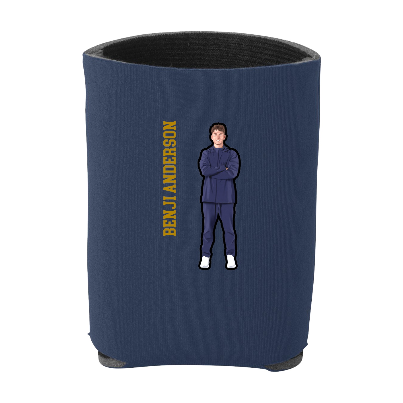 Can Holder — Name Vertical in Navy