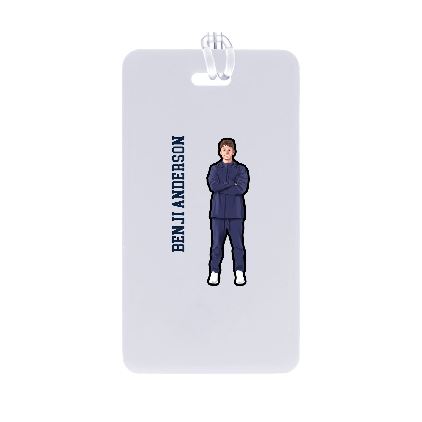 Bag Tag — Name Vertical in Classic