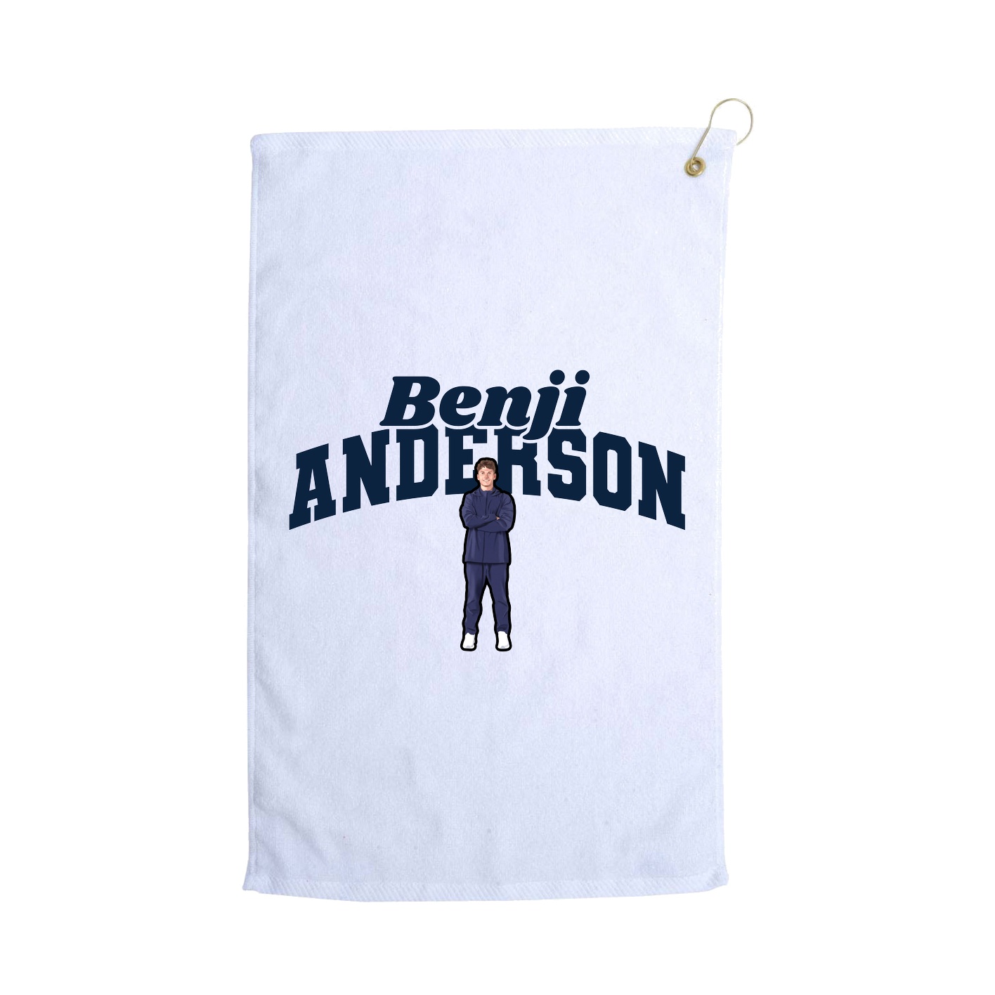 Golf Towel — Signature Arch in White