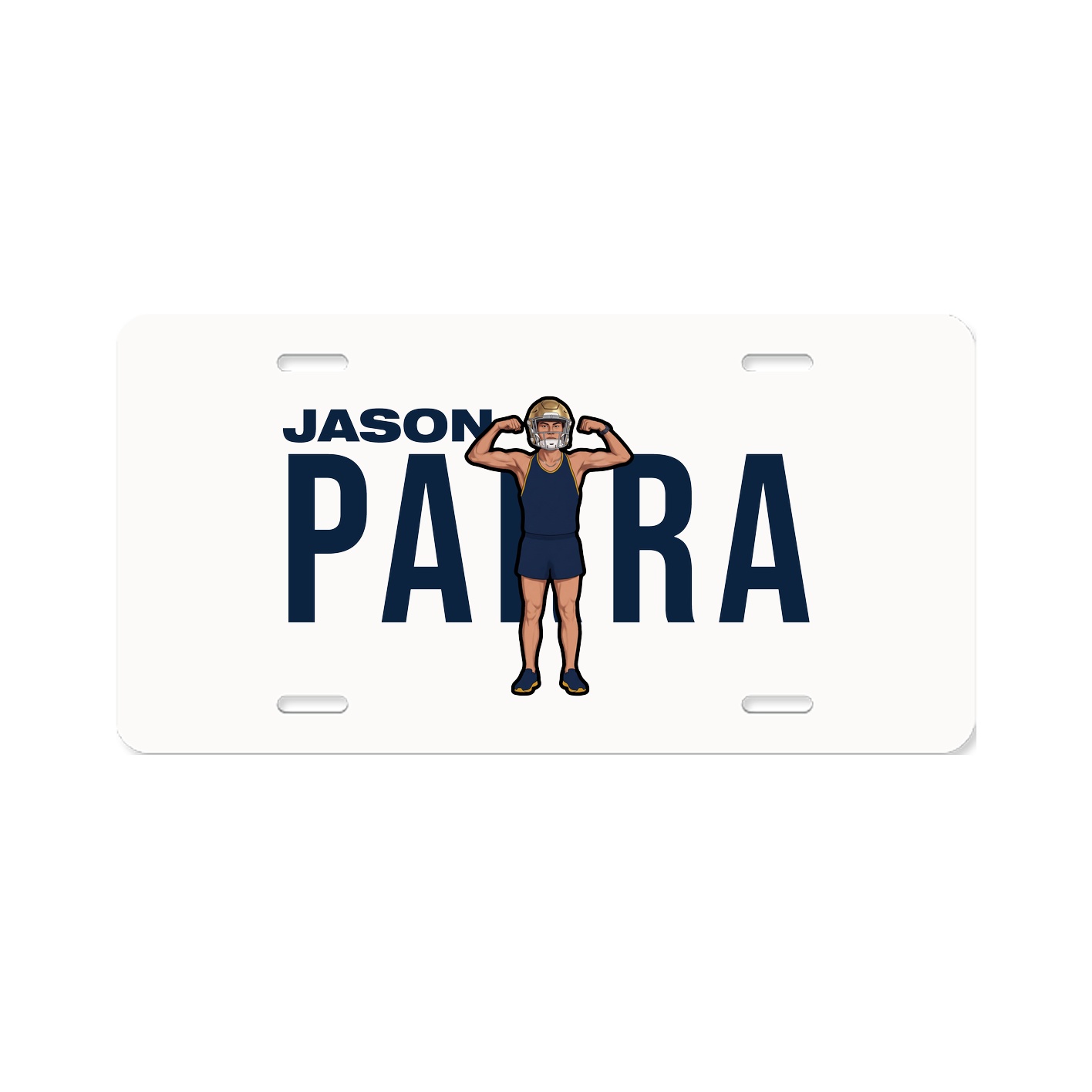 License Plate — Player Name in Classic