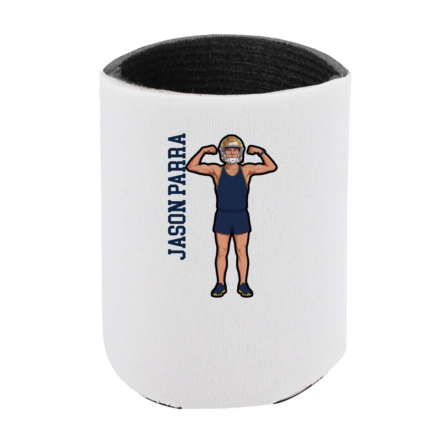 Can Holder — Name Vertical in White