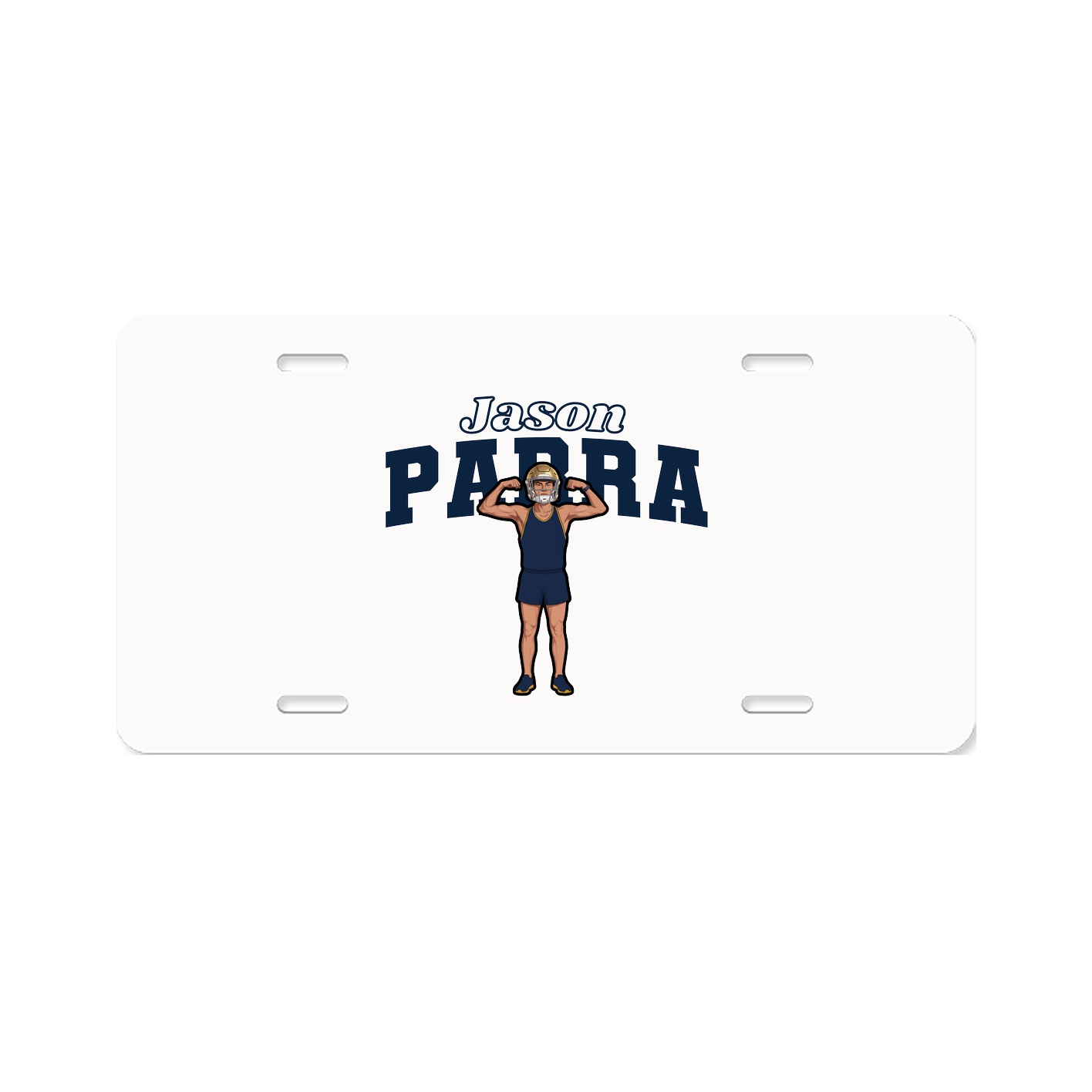 License Plate — Name Arch in Classic