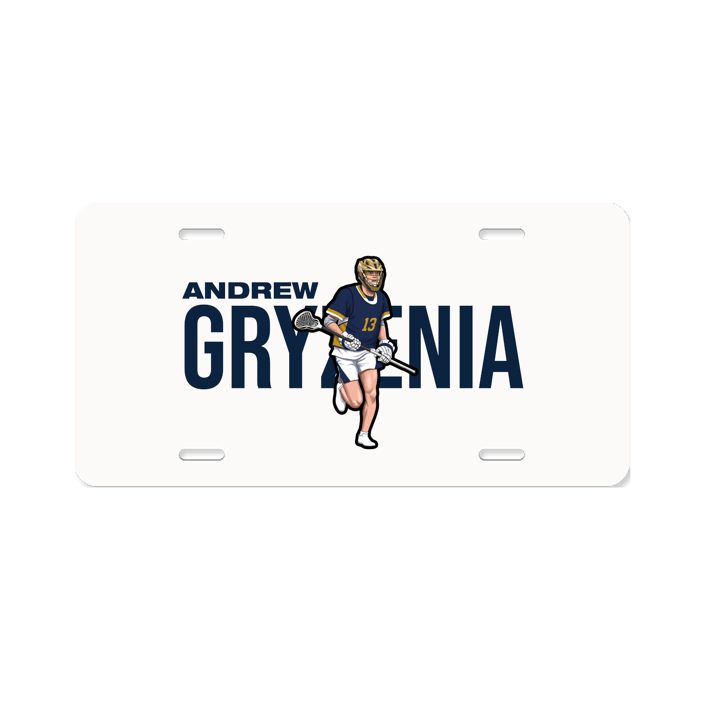 License Plate — Player Name in Classic