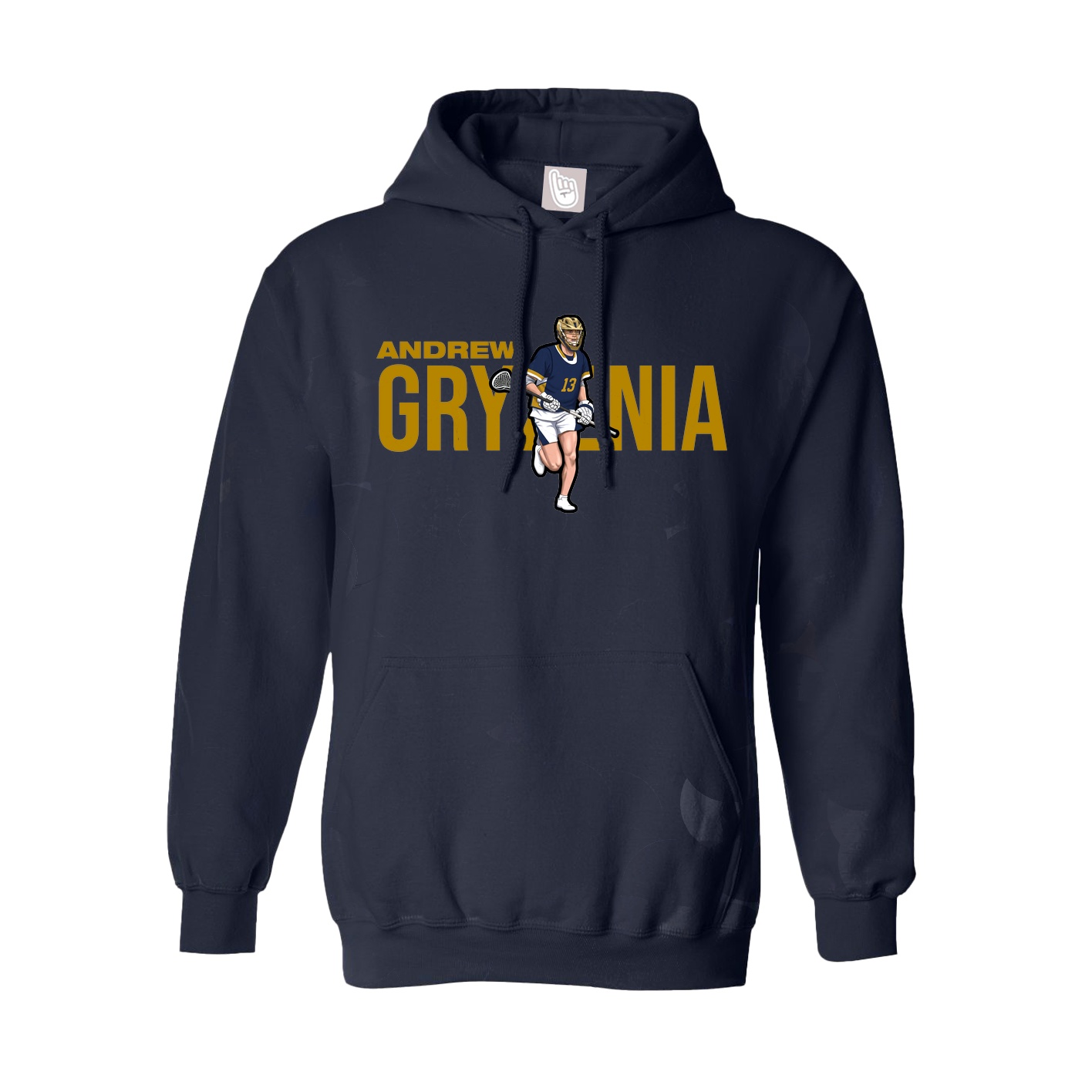 Hoodie — Player Name in Navy
