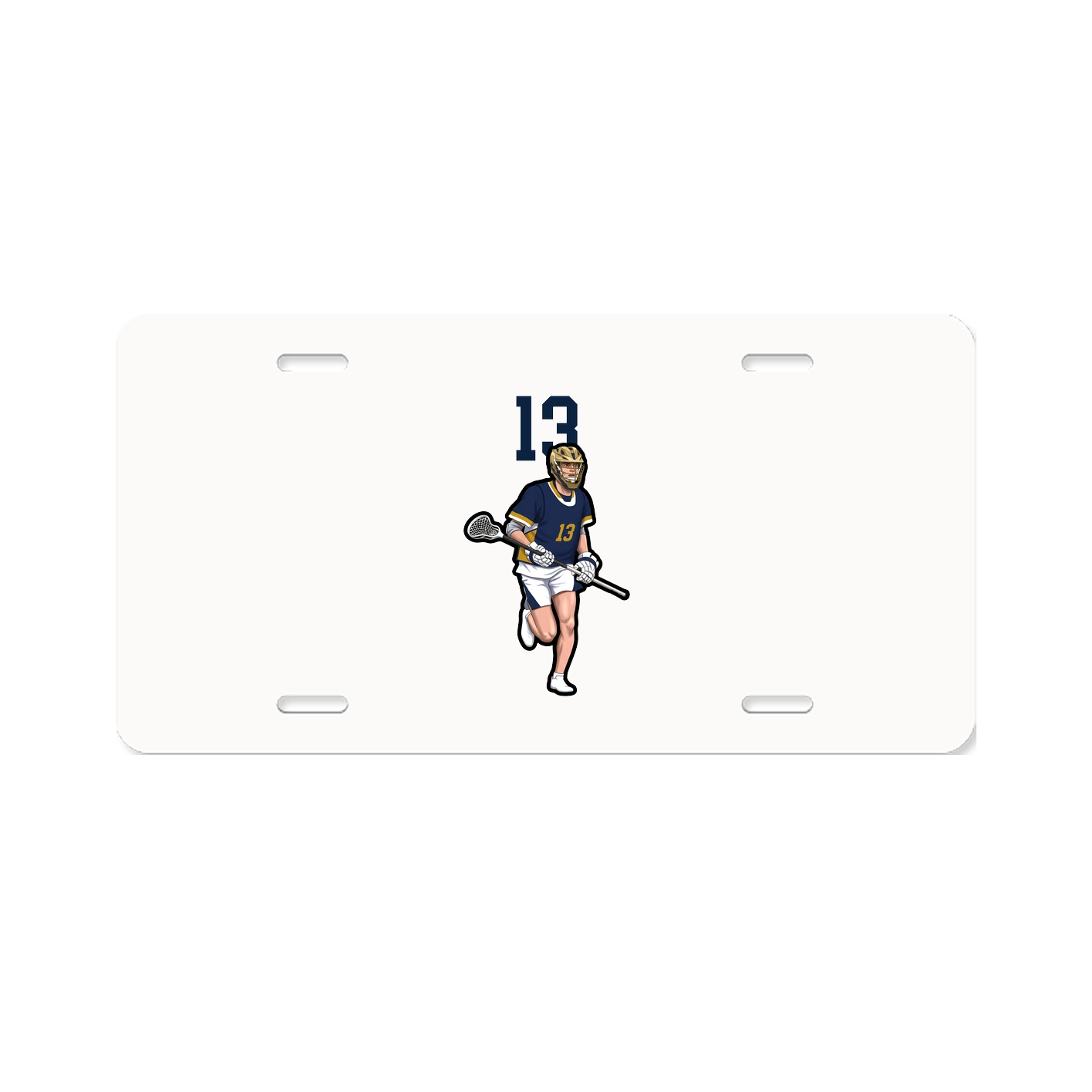 License Plate — Number Top in Classic
