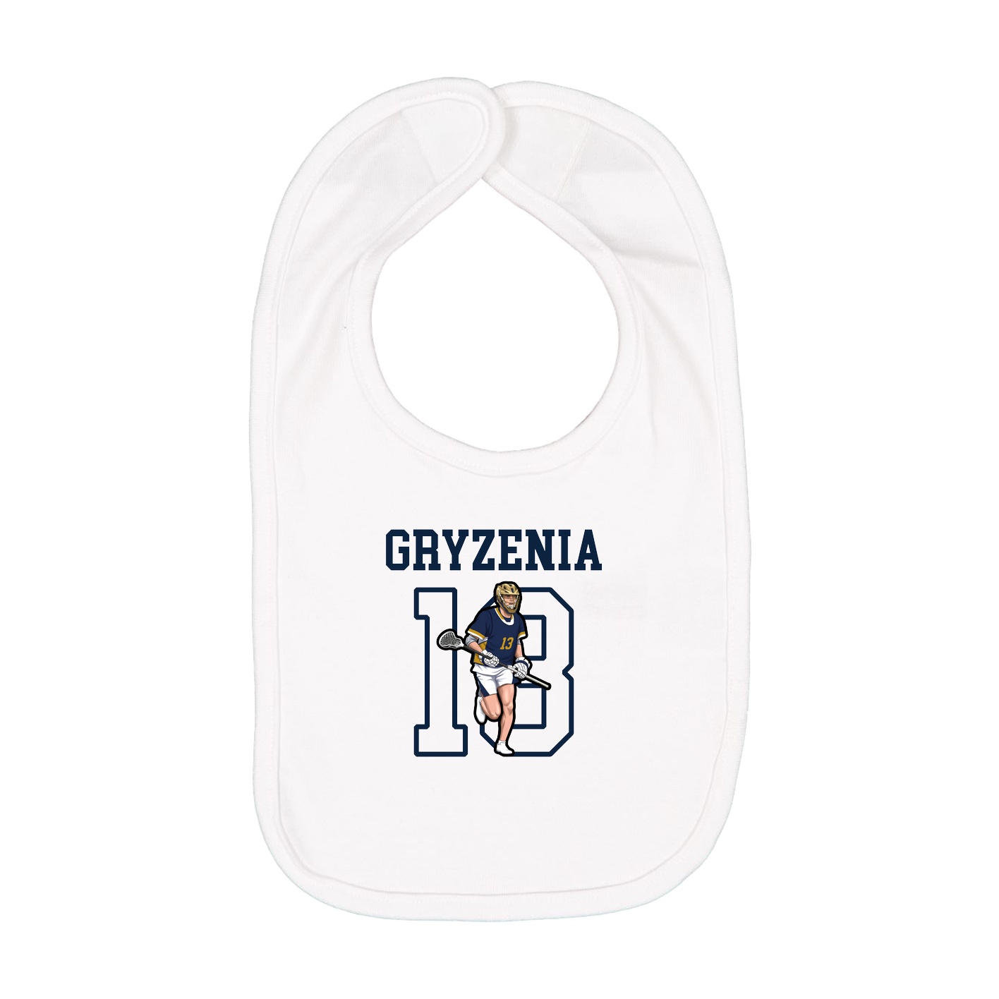 Infant Bib — Shirsey in White