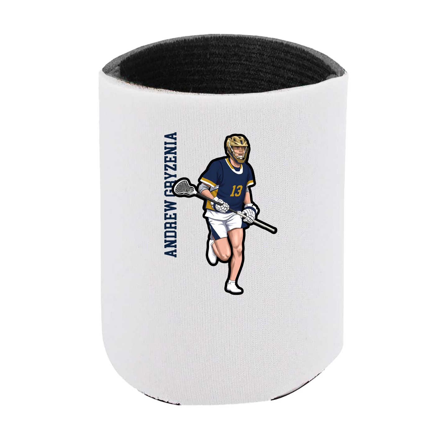 Can Holder — Name Vertical in White